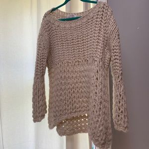 ZARA sweater! Super cute an cozy cream sweater!